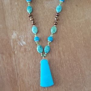 Handcraft Necklace with precious rocks